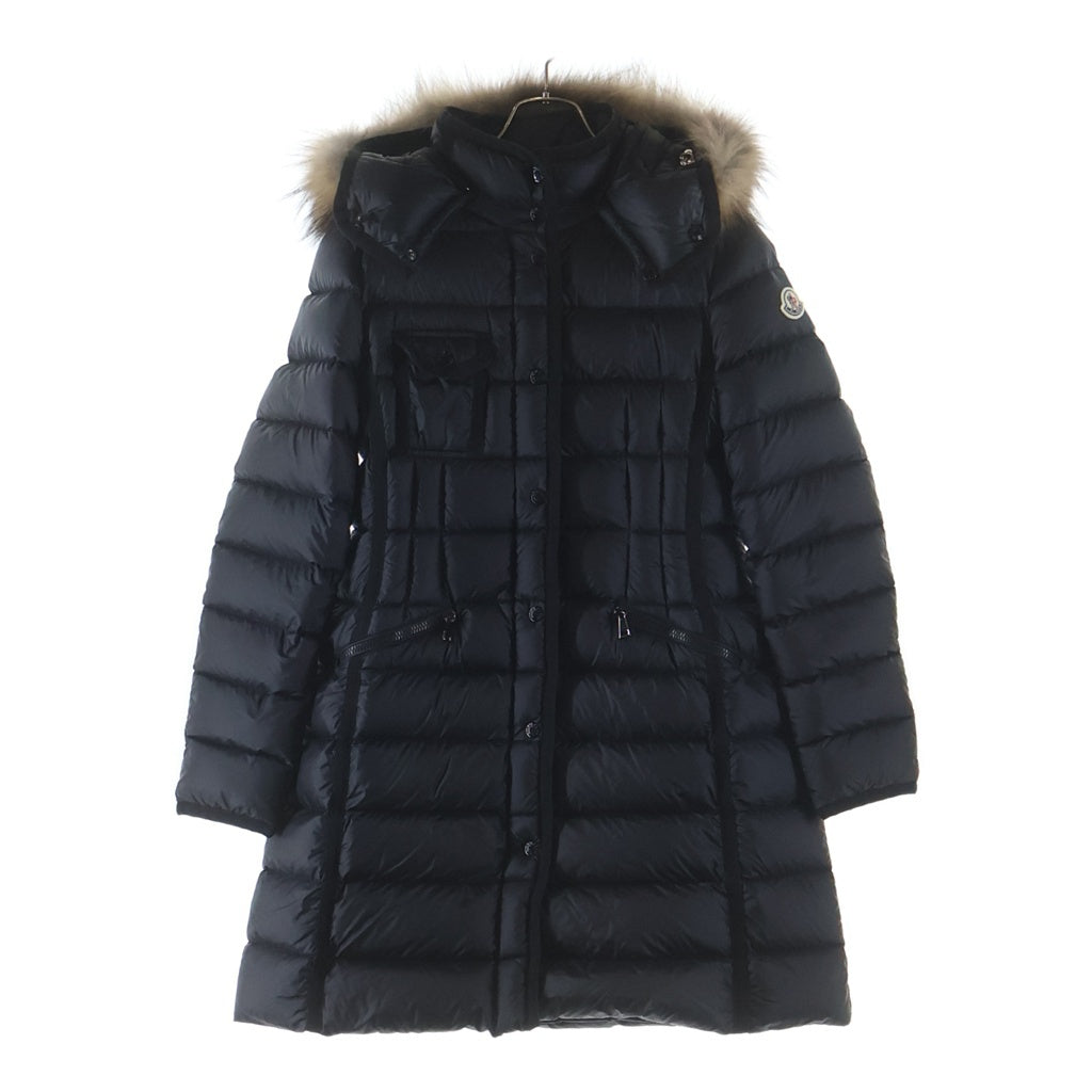 MONCLER(モンクレール) 19AW HERMIFUR GIUBBOTTO エルミファー ロングコート フード付きダウンジャケット レディース ブラック F20931C51601 53048