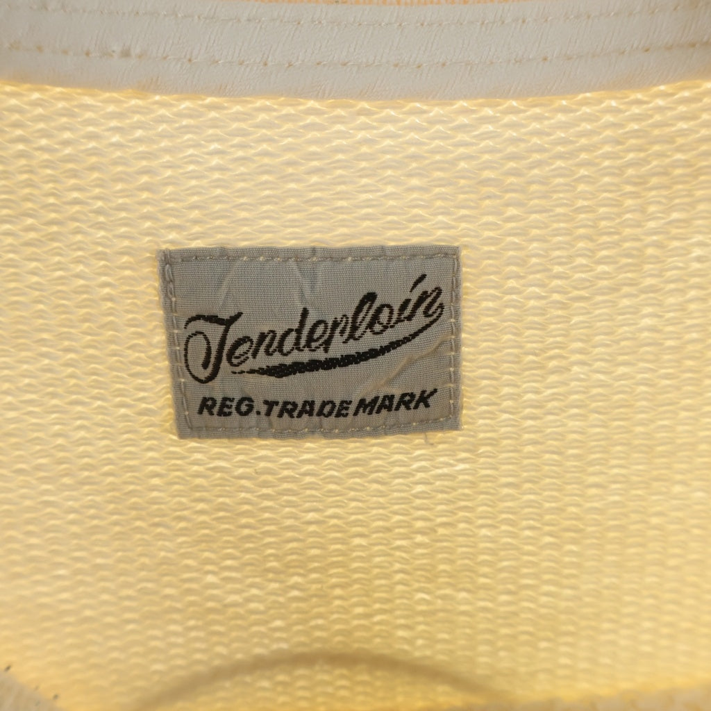 TENDERLOIN(テンダーロイン) 20AW MOCK NECK SWEATSHIRTS モックネック スウェット フロントロゴ アイボリー