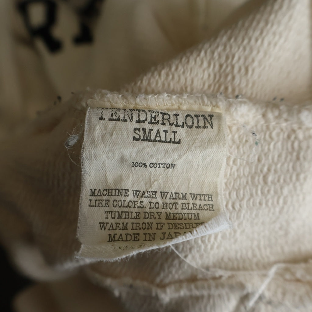 TENDERLOIN(テンダーロイン) 20AW MOCK NECK SWEATSHIRTS モックネック スウェット フロントロゴ アイボリー