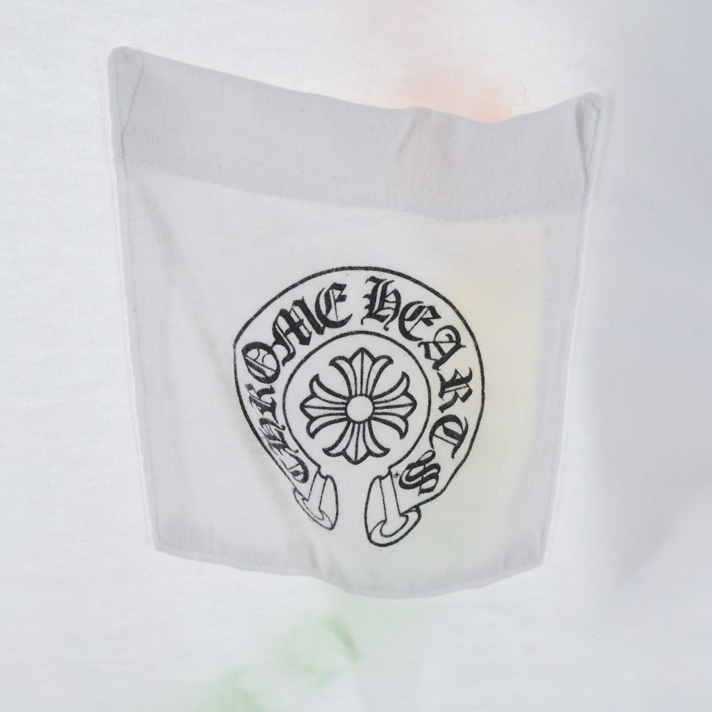 CHROME HEARTS(クロムハーツ) BACK GRAD CIRCLE LOGO TEE バック グラデーション サークルロゴ クルーネック半袖Tシャツ カットソー ホワイト