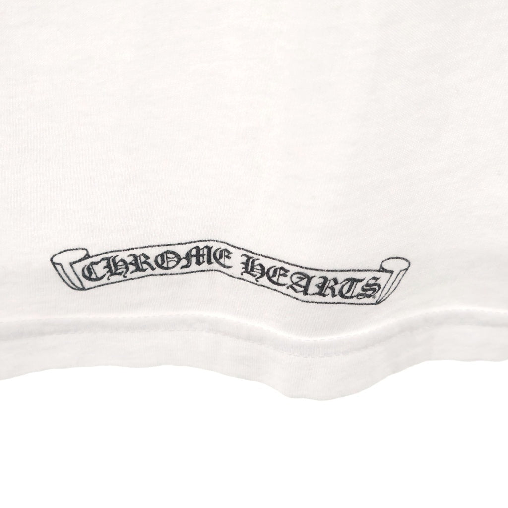 CHROME HEARTS(クロムハーツ) BACK GRAD CIRCLE LOGO TEE バック グラデーション サークルロゴ クルーネック半袖Tシャツ カットソー ホワイト