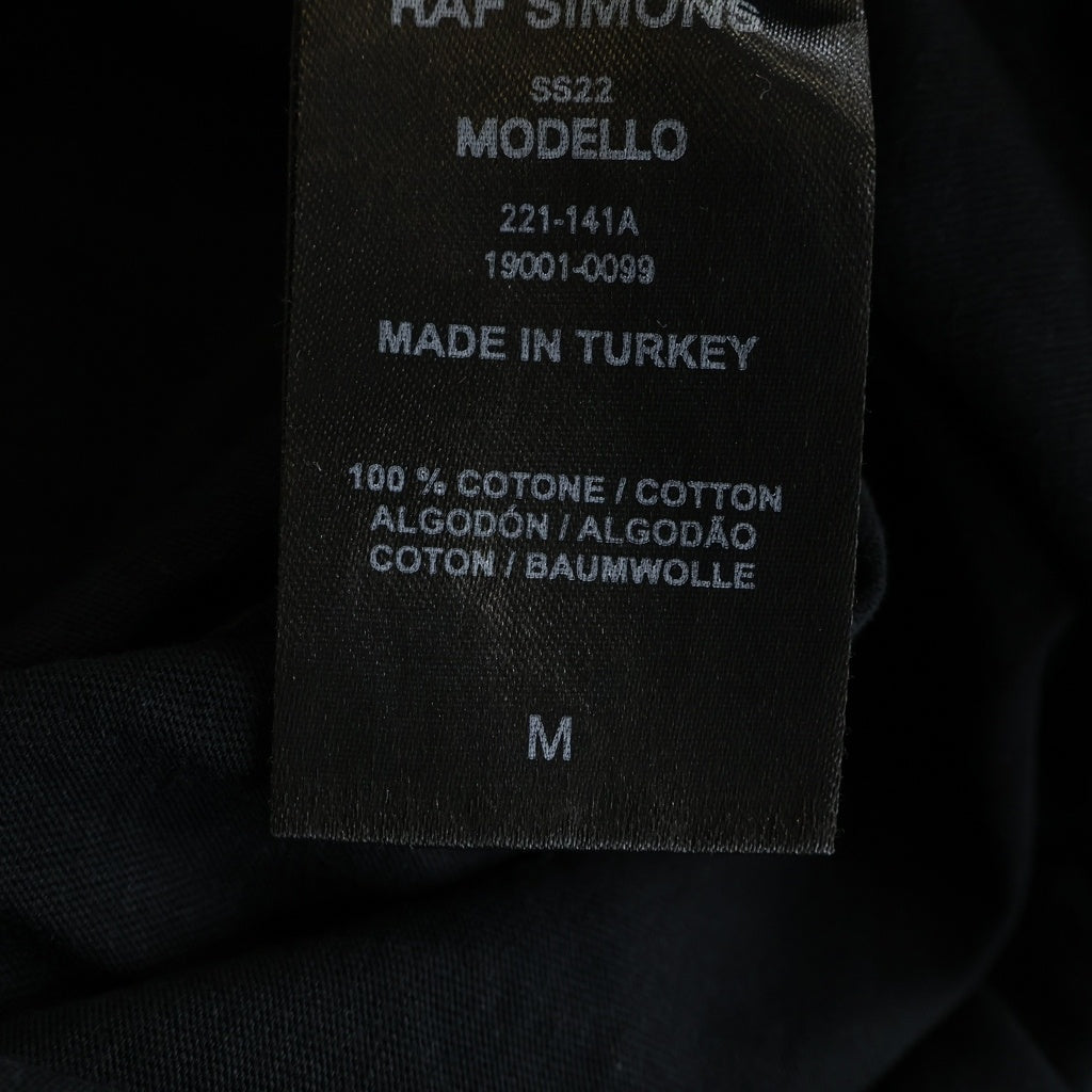 RAF SIMONS(ラフシモンズ) 22SS Small fit doubled T-shirt Ultrasceptre 半袖カットソー ブラック 221-141A-19001-0099
