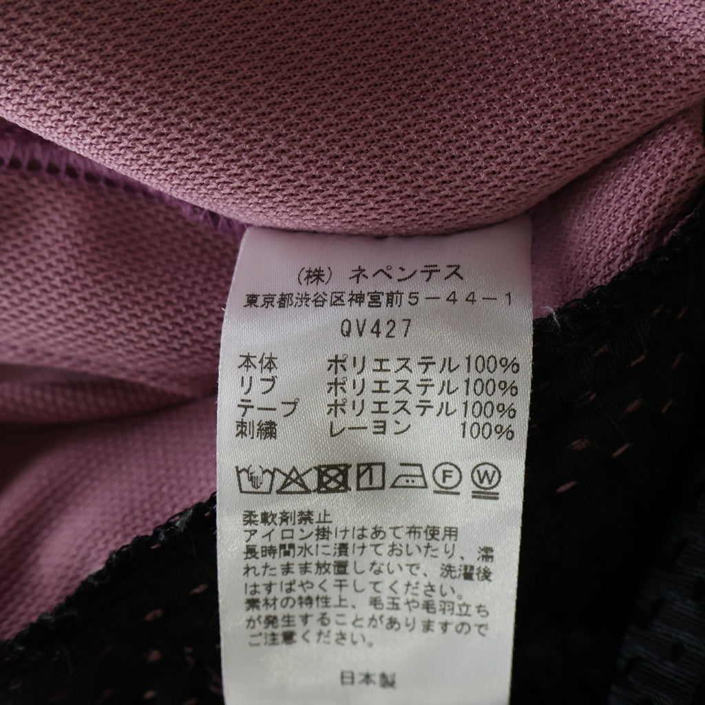 Needles(ニードルス) xKae Tanaka Track Jacket トラックジャケット フロントロゴ刺繍 ダブルジップ ピンク QV427
