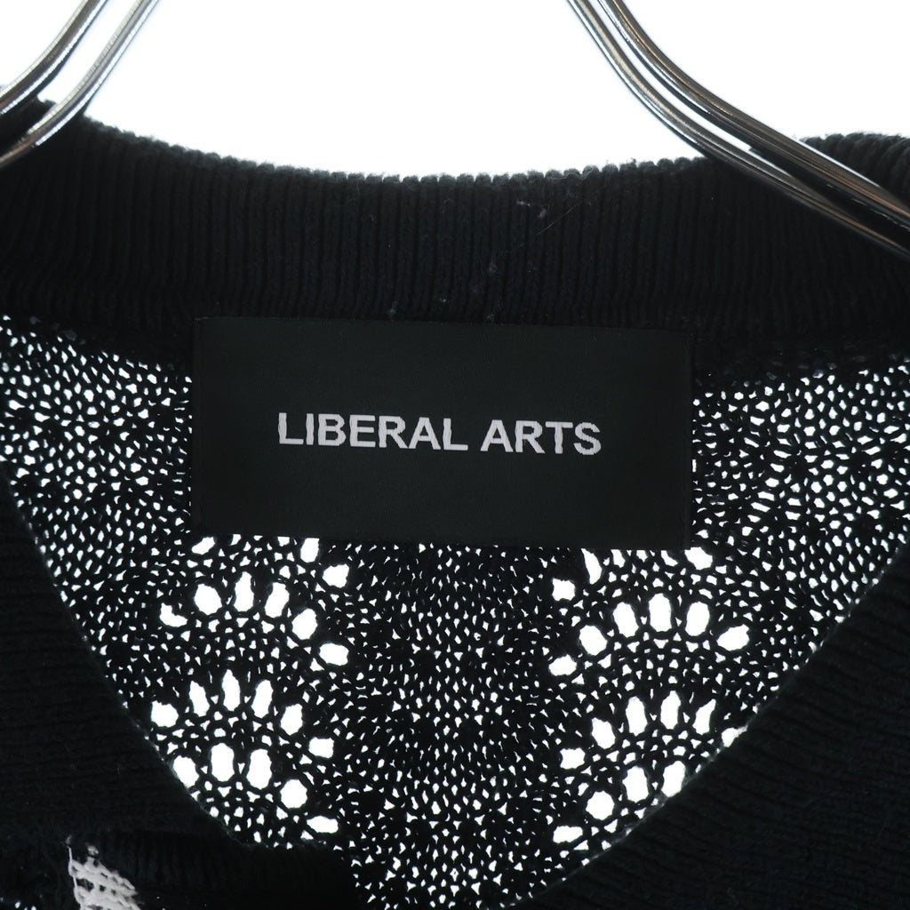 NO BRAND(ノーブランド) LIBERAL ARTS(リベラルアーツ) Knit Shirt Cardigan ニットシャツ カーディガン ブラック