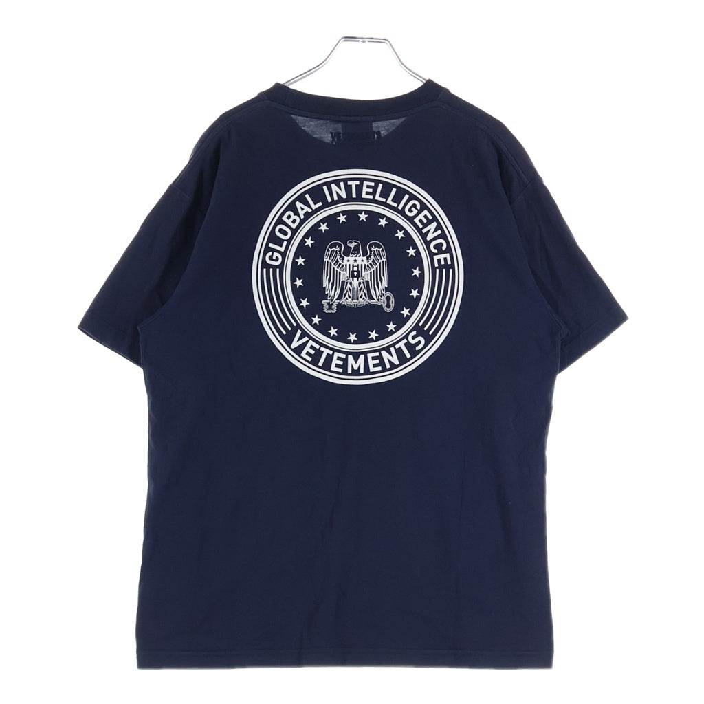 VETEMENTS(ヴェトモン) 21AW Human Rights T-Shirt 半袖カットソー スター刺繍 ネイビー UA52TR200N