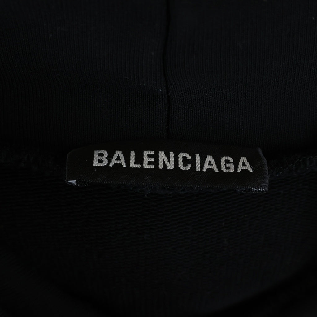 BALENCIAGA(バレンシアガ) 20SS Credit Card Logo Hoodie クレジットカード ロゴ プルオーバーパーカー ブラック 620973 TIV80