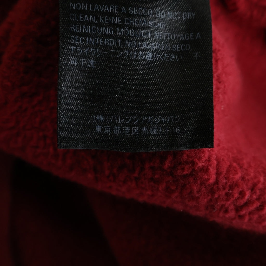 BALENCIAGA(バレンシアガ) 19SS Logo Pullover hoodie 556143 TDV04 バックロゴ プルオーバーフーディ スウェット レッド