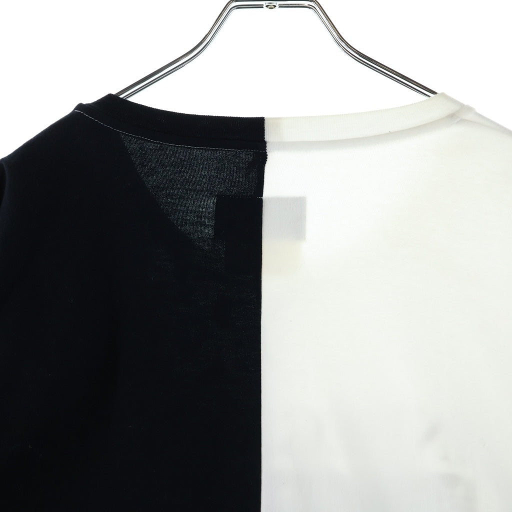 doublet(ダブレット) 17SS BONDING OPAL PRINT LONG SLEEVE ボンディング ロングスリーブ 長袖カットソー ブラックホワイト