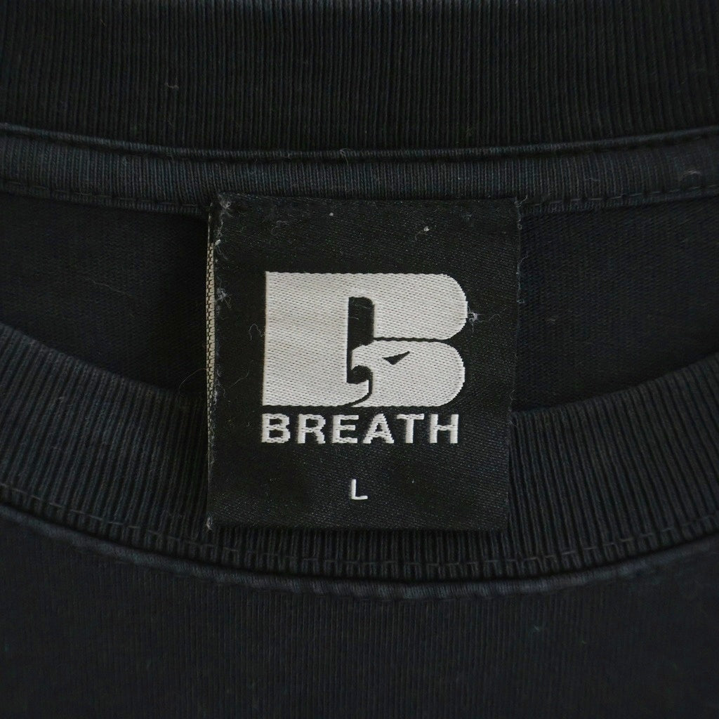 BREATH(ブレス) 25SS LOGO TEE フロントロゴ 半袖Tシャツ カットソー ブラック BR25SS-C5019