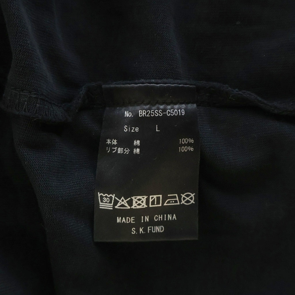 BREATH(ブレス) 25SS LOGO TEE フロントロゴ 半袖Tシャツ カットソー ブラック BR25SS-C5019