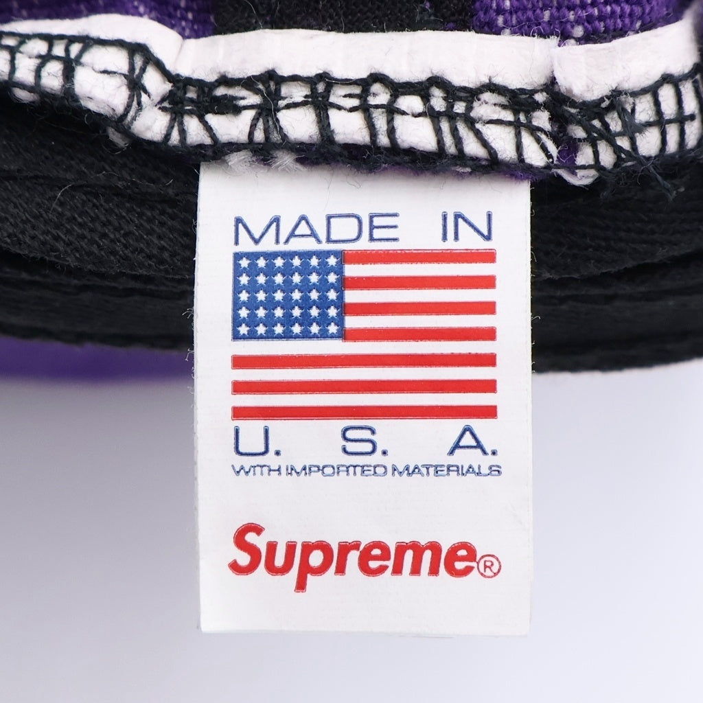 SUPREME(シュプリーム) 25SS Cordura Denim S Logo 6-Panal コーデュラデニム Sロゴ6パネル Sロゴ刺繍 キャップ 帽子 パープル
