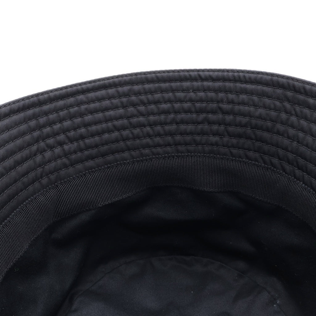 PRADA(プラダ) RE-NYLON リナイロン トライアングルロゴプレート バケットハット 帽子 ブラック 2HC137 レディース