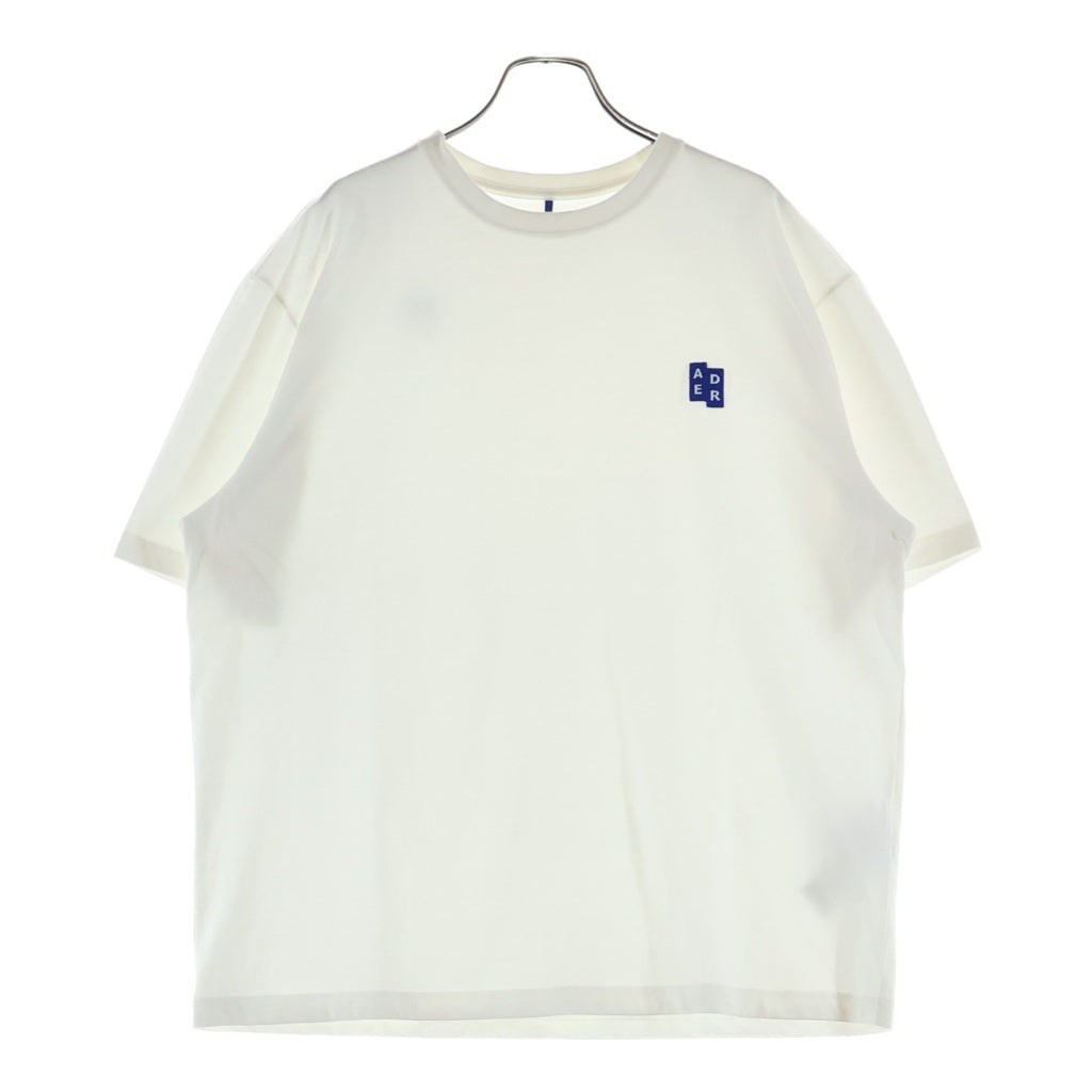 ADER ERROR(アーダーエラー) BL TAG T-SHIRT 01 フロントロゴ 半袖Tシャツ カットソー ホワイト BO42FYTS0101OW