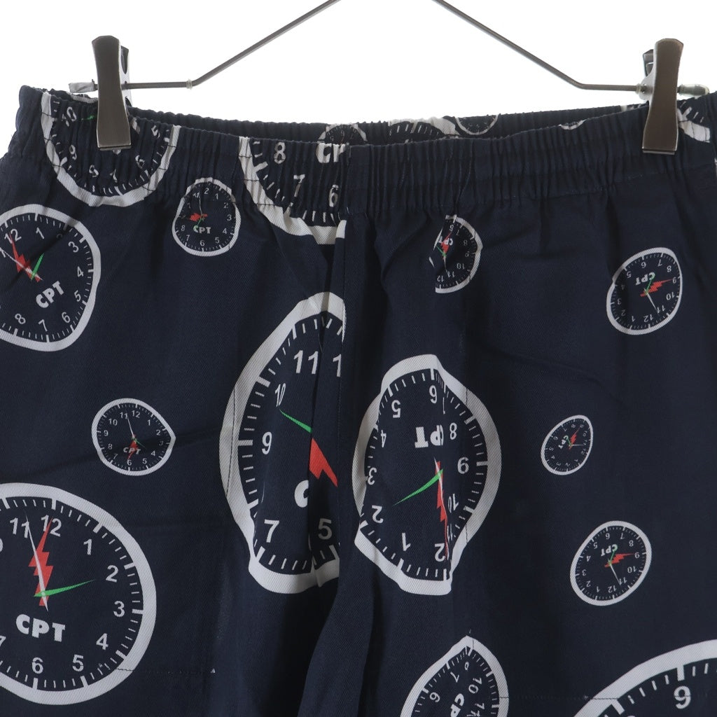 DENIM TEARS(デニムティアーズ) CPT Shorts 時計柄 ハーフパンツ ネイビー