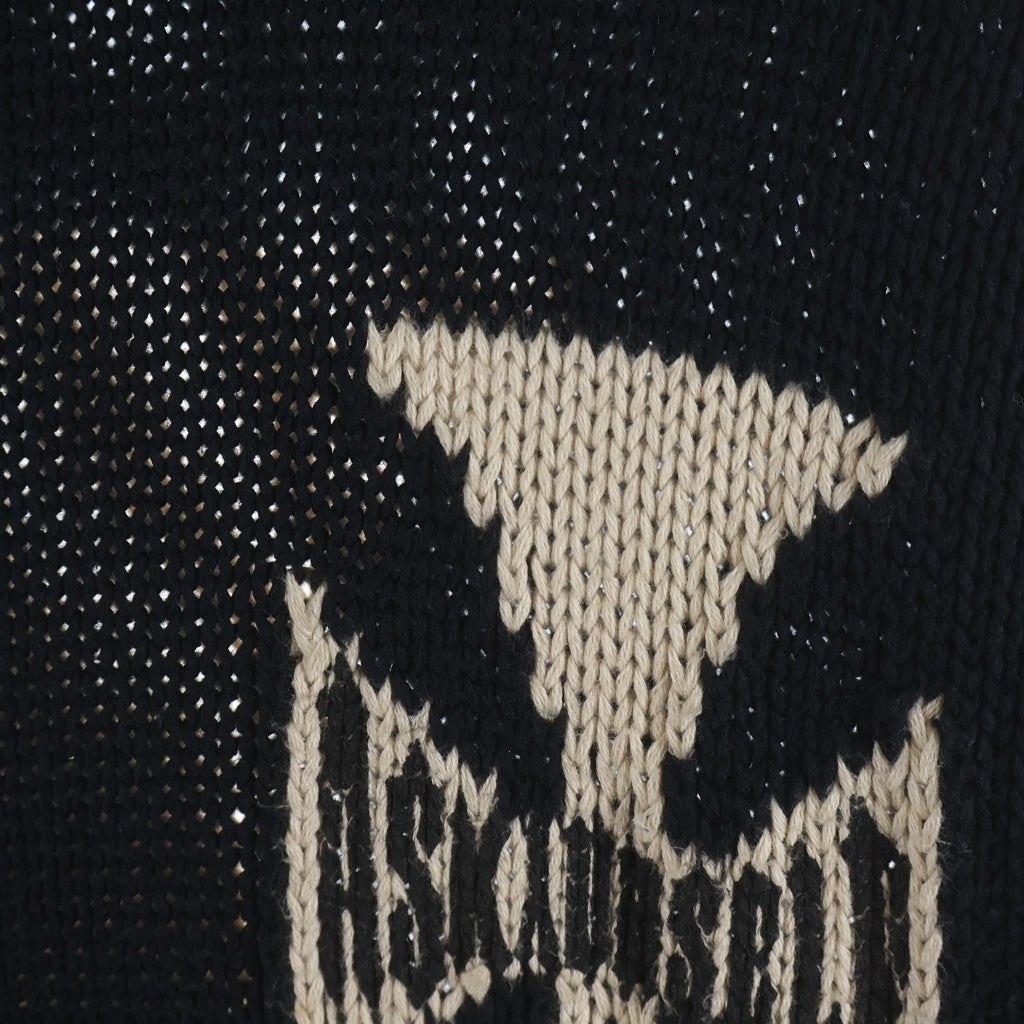 ASKYURSELF(アスクユアセルフ) RIDER CROSS KNIT ライダークロスニット ブラック