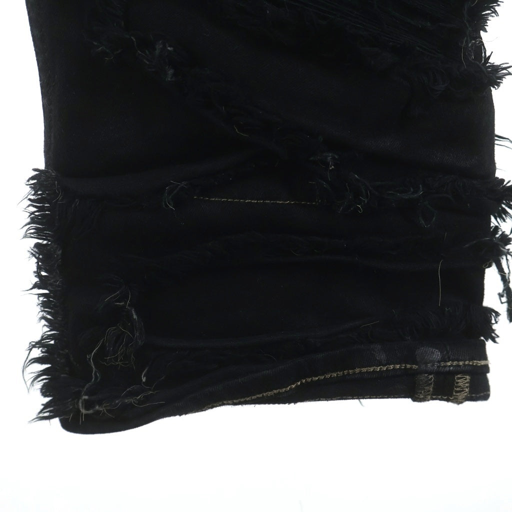 DRKSHDW(ダークシャドウ) 21AW DETROIT CUT JEANS コーティング加工 デトロイトカットデニムパンツ ブラック DU02A3366 SBD