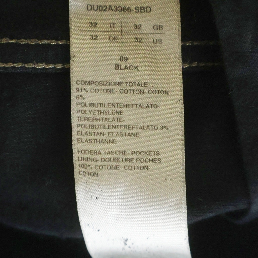 DRKSHDW(ダークシャドウ) 21AW DETROIT CUT JEANS コーティング加工 デトロイトカットデニムパンツ ブラック DU02A3366 SBD