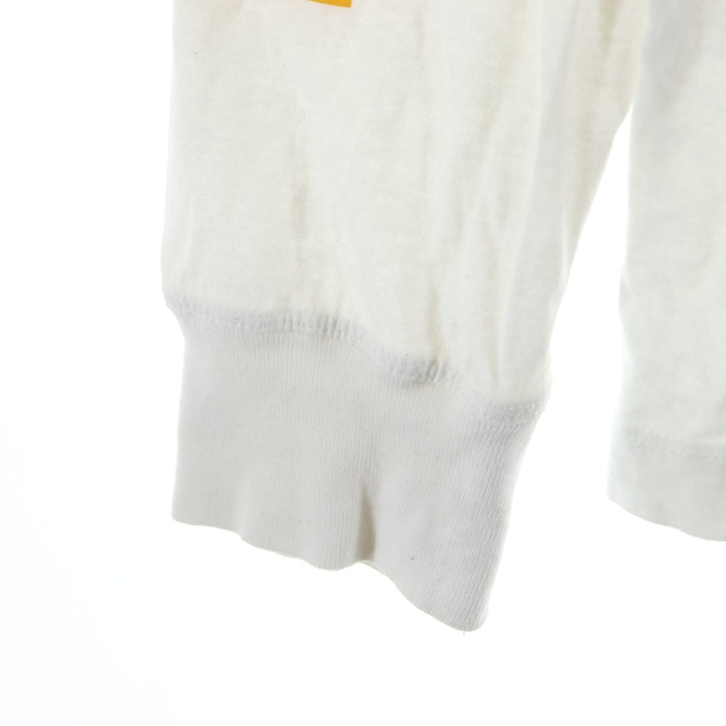 OFF-WHITE(オフホワイト) CARAVANGGIO PAINTING L/S TEE フロントロゴ 長袖Tシャツ カットソー ホワイト OMAB001F21JER004
