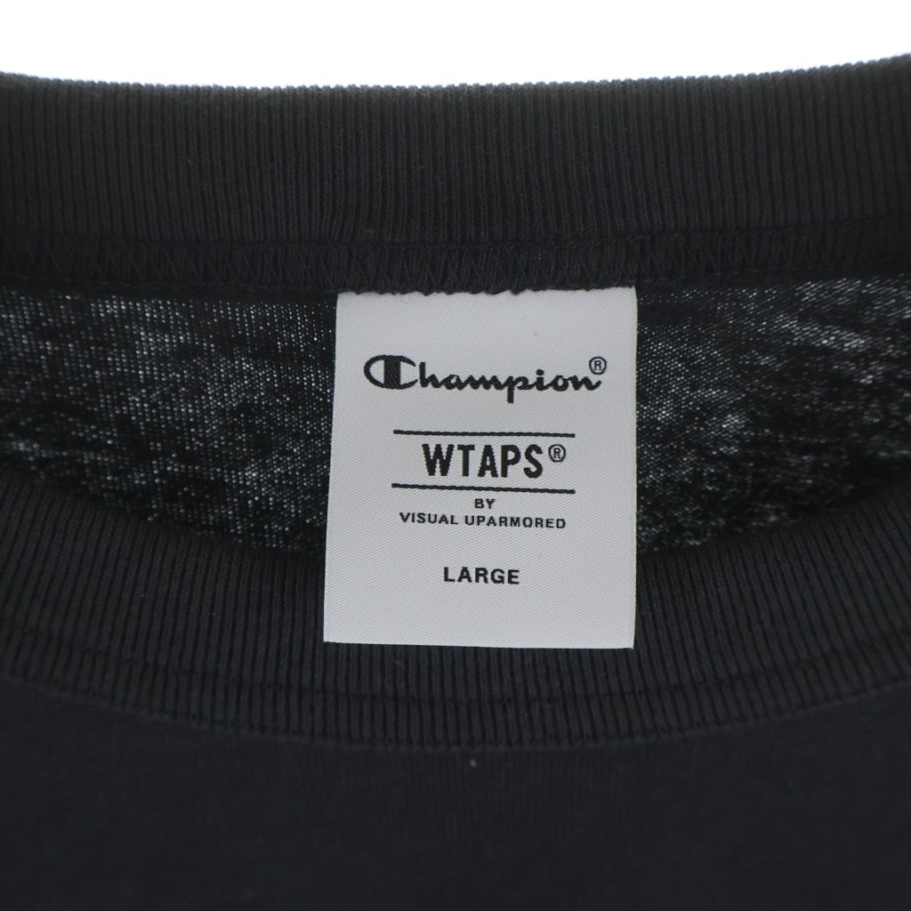 WTAPS(ダブルタップス) 25AW ACADEMY LS COTTON コットン 長袖Tシャツ ロングスリーブカットソー チャコールグレー C8-D410
