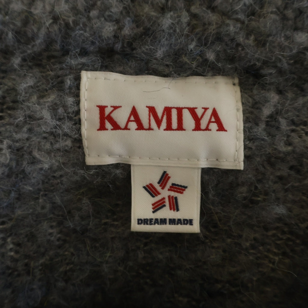KAMIYA(カミヤ) 24AW Sailor-Collar Knit Jacket セーラーカラー ニットジャケット グレー G13JK048