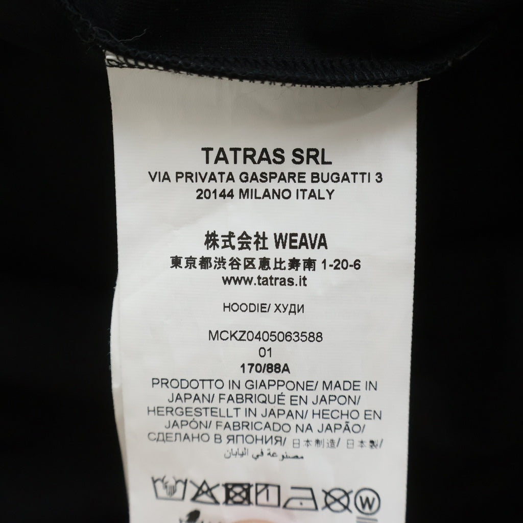 TATRAS(タトラス) BARBIO バルビオ ジップアップ フーディー パーカー ブラック MCKZ0405063588