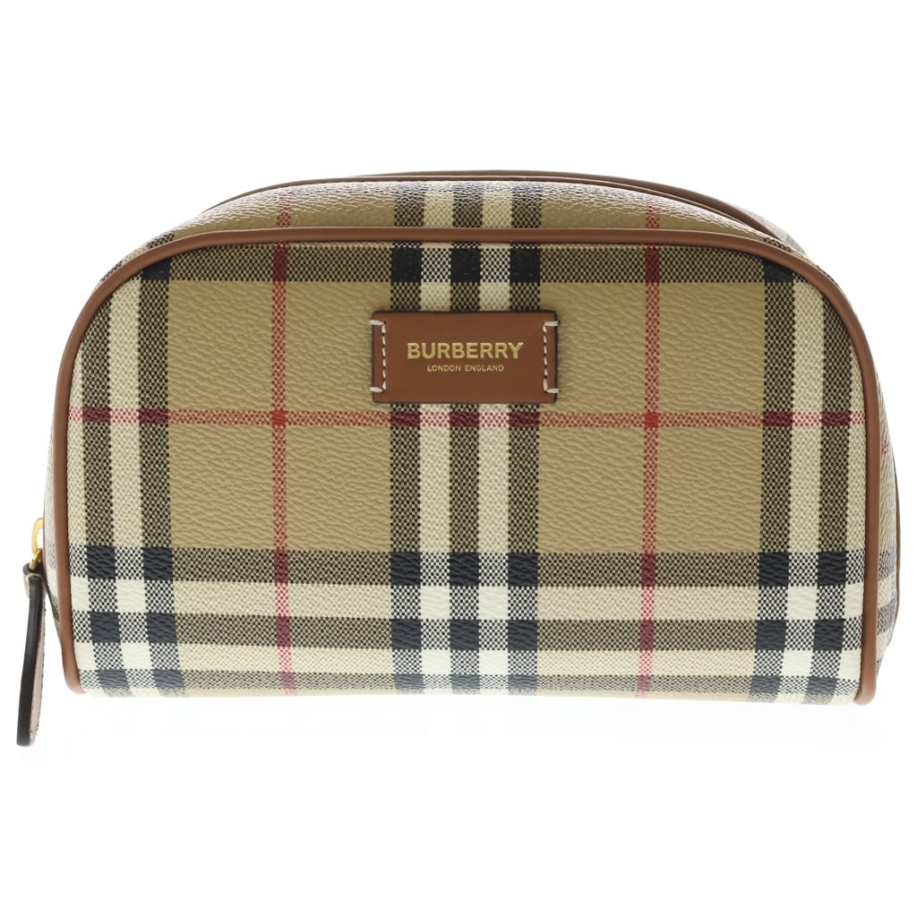 BURBERRY(バーバリー) スモール チェック トラベルポーチ 8067159 ベージュ レディース