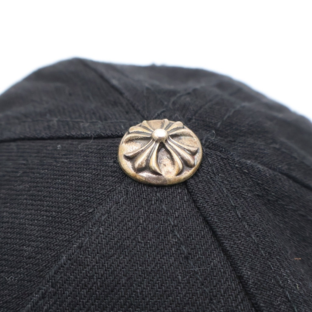 CHROME HEARTS(クロムハーツ) TRUCKER CAP デニムトラッカー ヴァインダガー刺繍 キャップ 帽子 ブラック