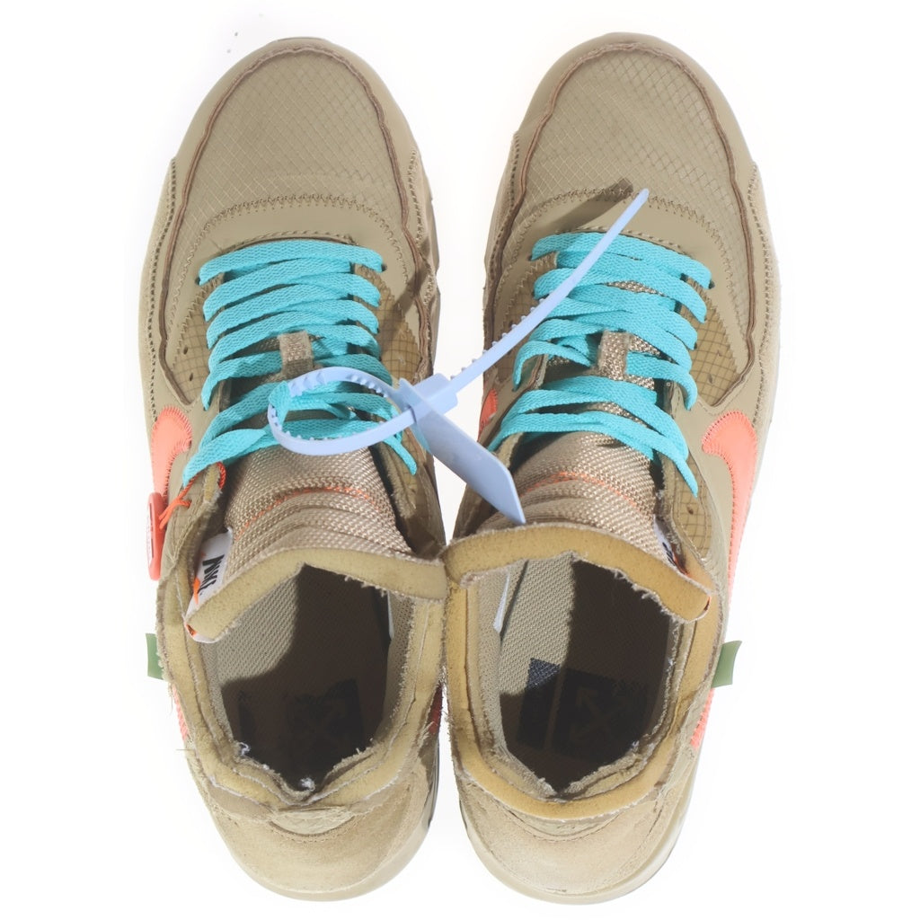 NIKE(ナイキ) ×OFF-WHITE THE 10 AIR MAX 90 DESERT ORE AA7293-200 オフホワイト エアマックス90 デザートオレ ローカットスニーカー ブラウン US11/29.0cm