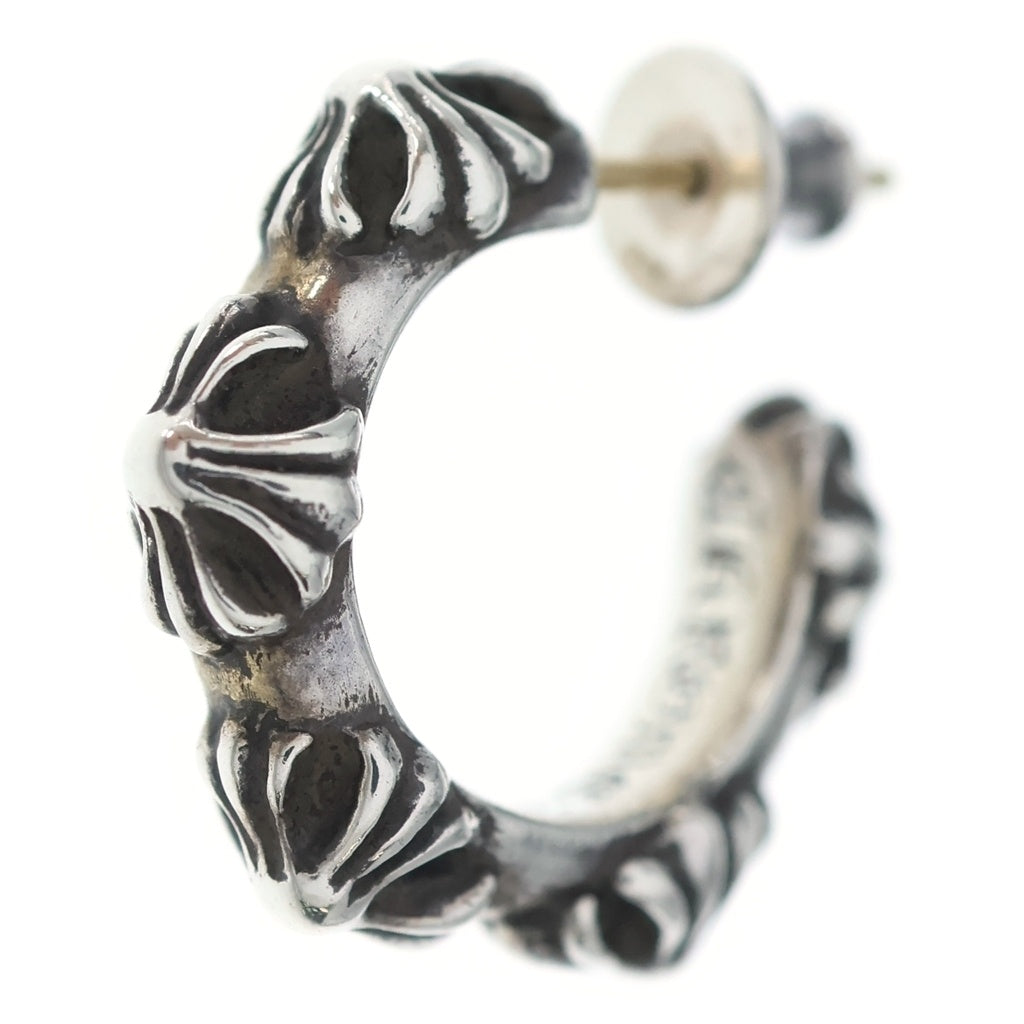CHROME HEARTS(クロムハーツ) HOOP CROSS クロスバンド フープピアス シルバー BCA100