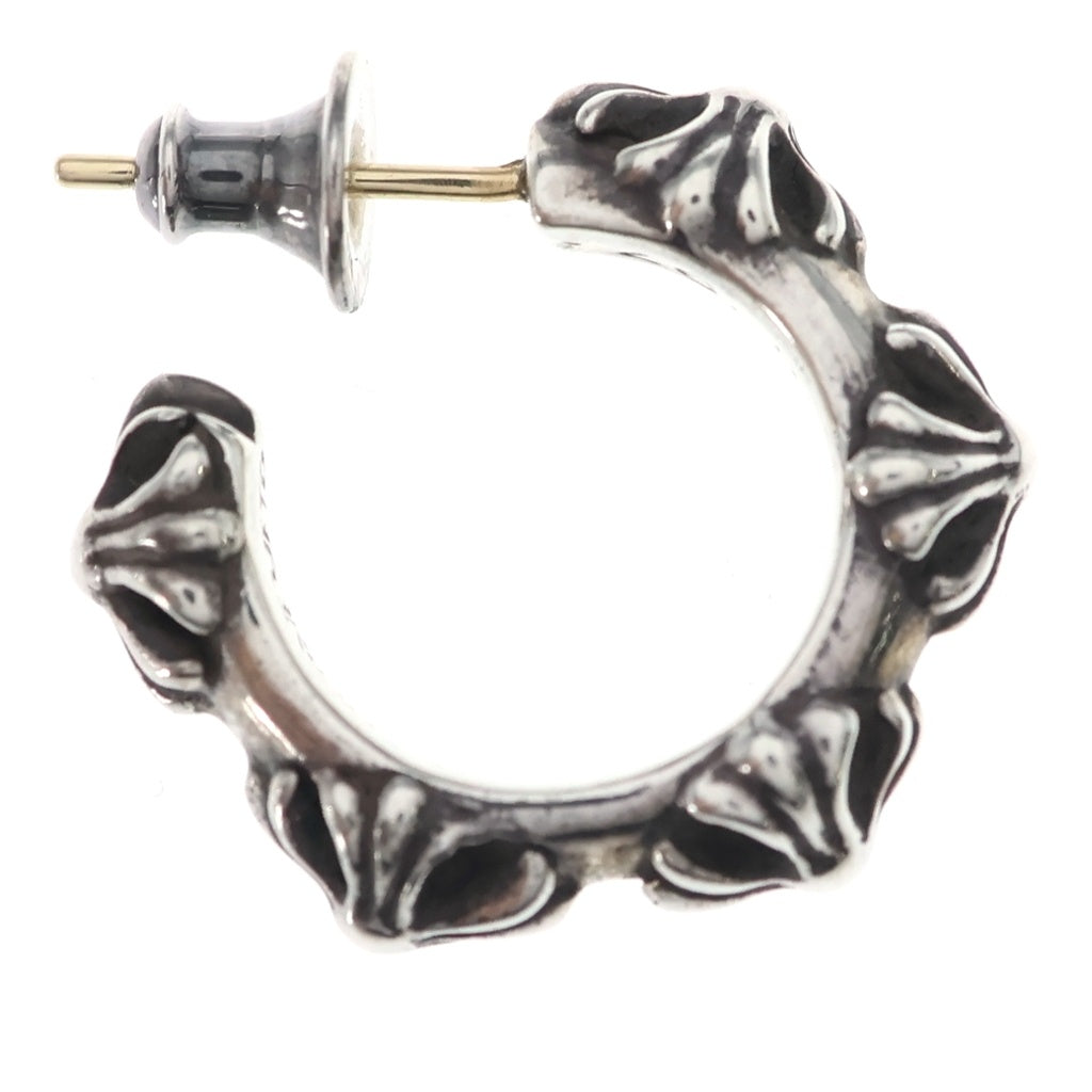 CHROME HEARTS(クロムハーツ) HOOP CROSS クロスバンド フープピアス シルバー BCA100