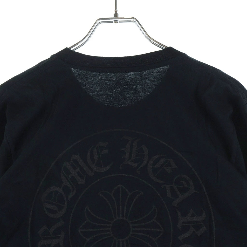CHROME HEARTS(クロムハーツ) CH L/S NECK LOGO ネックロゴプリント グラデーション 袖ロゴ 長袖Tシャツ ロングスリーブカットソー ブラック/マルチカラー