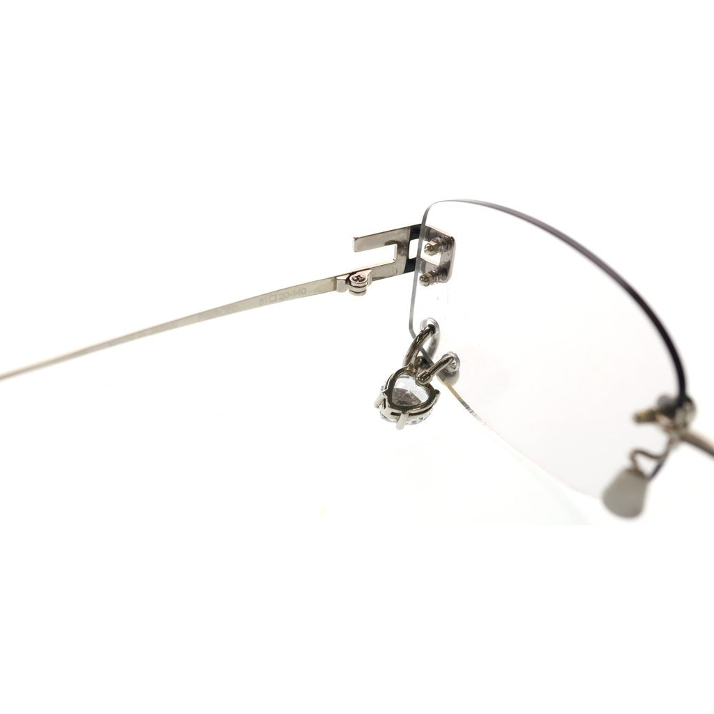 AMBUSH(アンブッシュ) Pierced Sunglasse 12114551 ピアス装飾サングラス シルバーテンプルアイウェア 眼鏡 シルバー レディース