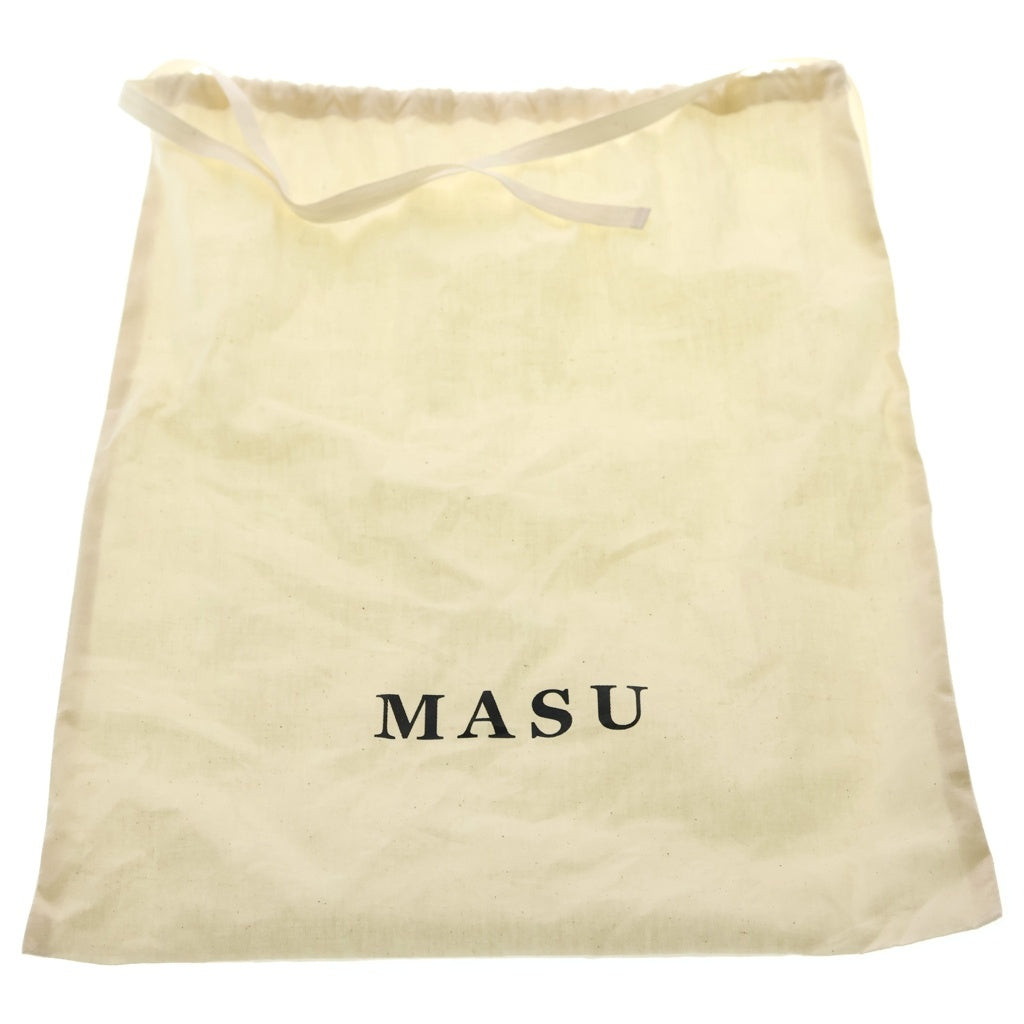 MASU(エムエーエスユー) 25AW LEATHER CAKE BAG レザー ケーキバッグ ブラック