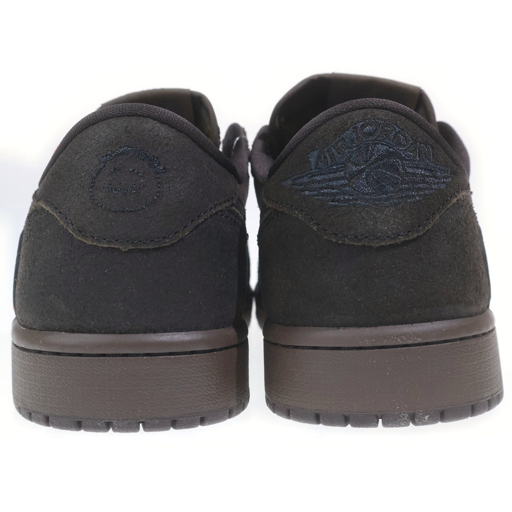 NIKE(ナイキ) ×TRAVIS SCOTT AIR JORDAN 1 LOW OG SP VELVET BROWN DM7866-202 トラヴィススコット エアジョーダン 1 ベルベット ローカットスニーカー US9.5/27.5cm