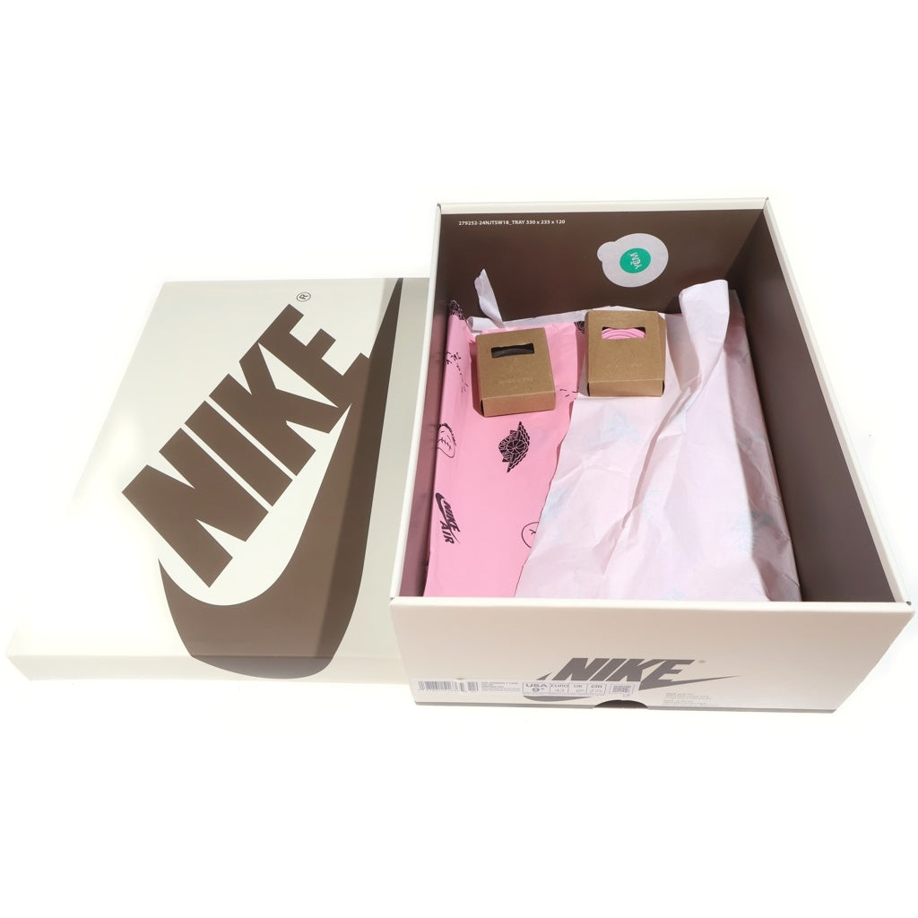 NIKE(ナイキ) ×TRAVIS SCOTT AIR JORDAN 1 LOW OG SP VELVET BROWN DM7866-202 トラヴィススコット エアジョーダン 1 ベルベット ローカットスニーカー US9.5/27.5cm