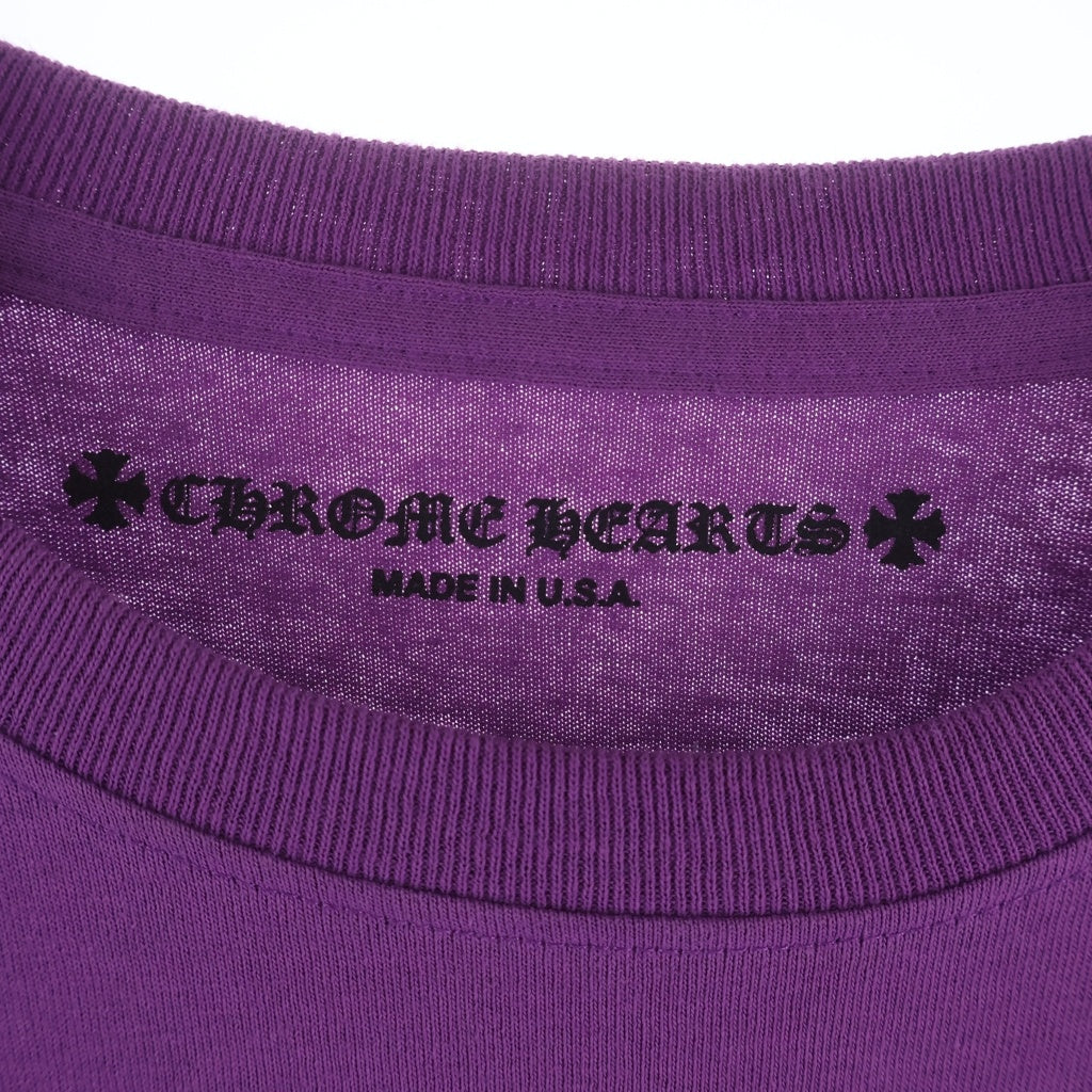 CHROME HEARTS(クロムハーツ) ×MATTY BOY PPO I WANT MORE NOT LESS L/S TEE マッティボーイ プリント長袖Tシャツ カットソー パープル