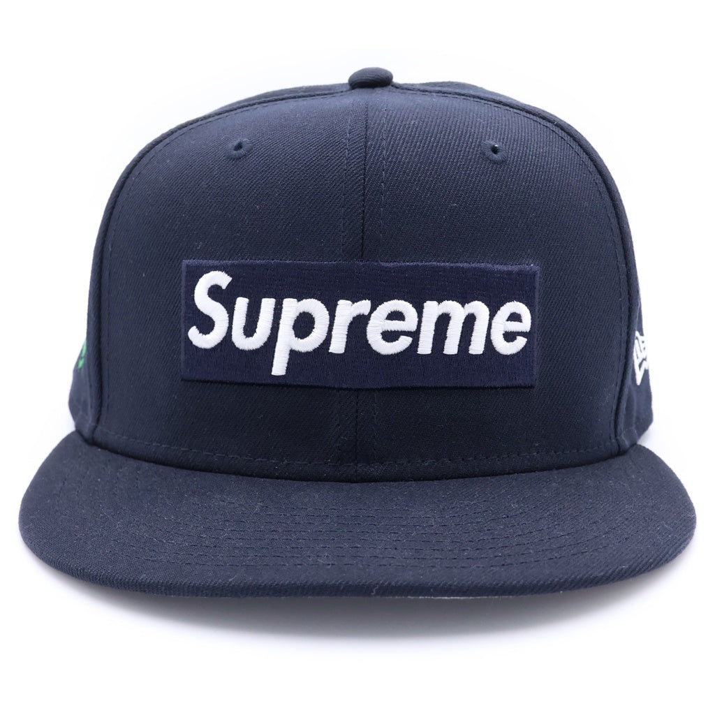 SUPREME(シュプリーム) 24AW×NEW ERA×Grinch Box Logo Cap ニューエラ グリンチ ボックスロゴ ベースボールキャップ 帽子 ネイビー
