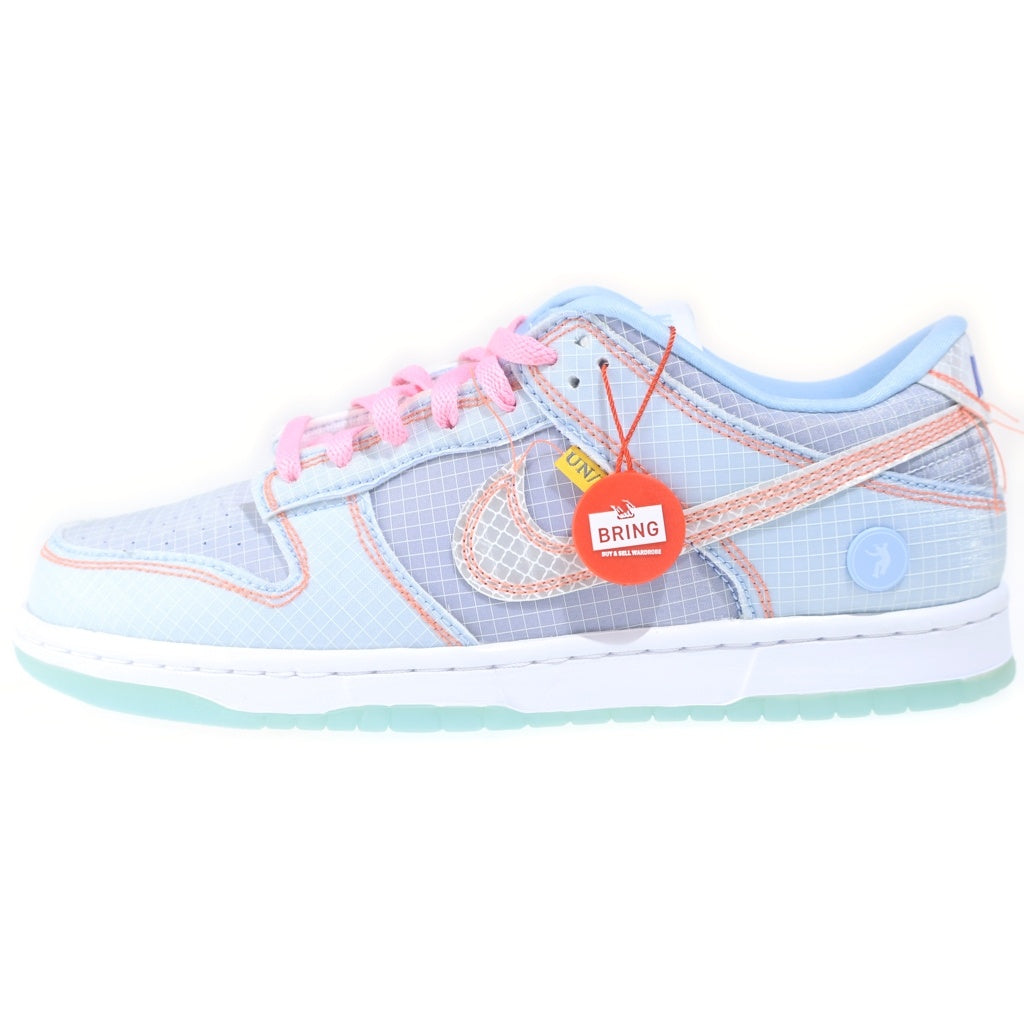 NIKE(ナイキ) ×UNION DUNK HIGH Argon DJ9649-400 ユニオン ダンク アルゴン ローカットスニーカー ライトブルー/ホワイト US8.5/26.5cm