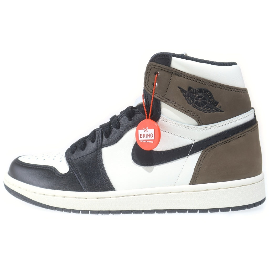 NIKE(ナイキ) AIR JORDAN 1 RETRO HIGH OG DARK MOCHA 555088-105 エアジョーダン 1 レトロ ダークモカ ハイカットスニーカー ブラック/ブラウン US8.5/26.5cm