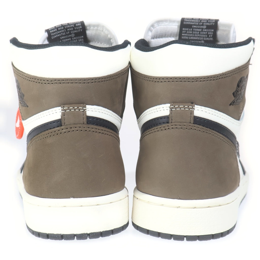 NIKE(ナイキ) AIR JORDAN 1 RETRO HIGH OG DARK MOCHA 555088-105 エアジョーダン 1 レトロ ダークモカ ハイカットスニーカー ブラック/ブラウン US8.5/26.5cm