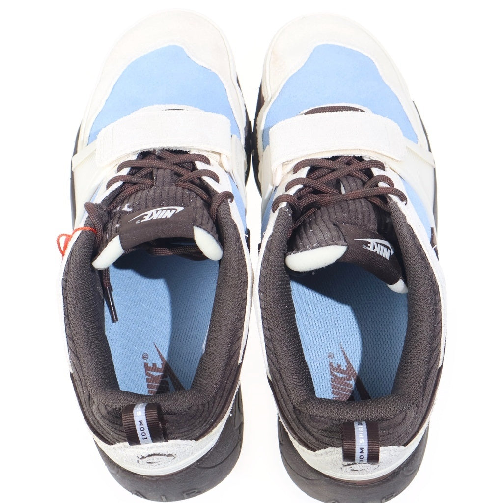 NIKE(ナイキ) ×TRAVIS SCOTT ZOOM FIELD JAXX トラヴィススコット ズーム フィールド ジャックス ローカットスニーカー ブラウン/ブルー US8/26.0cm HQ3072-400