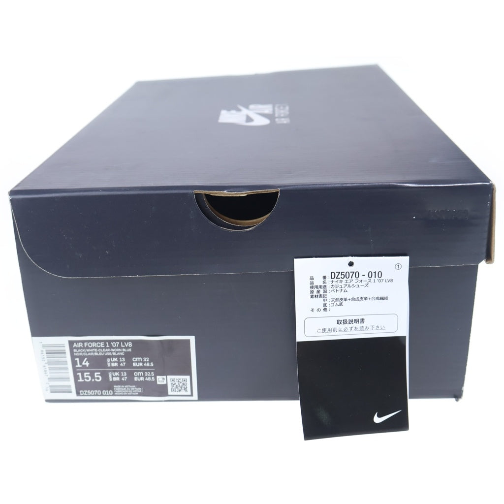 NIKE(ナイキ) AIR FORCE 1 '07 LV8 DZ5070-010 エアフォース1 ローカットスニーカー US14/32.0cm ブラック/ホワイト