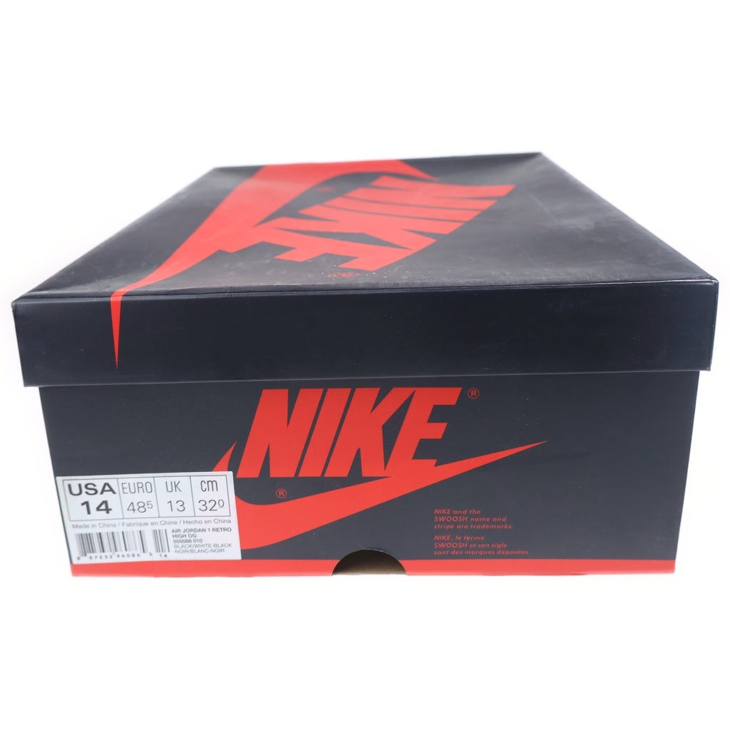 NIKE(ナイキ) 【観賞用 2013年製】AIR JORDAN 1 RETRO HIGH OG BLACK WHITE PANDA 555088-010 エアジョーダン1 パンダ ハイカットスニーカー ブラック/ホワイト US14/32cm