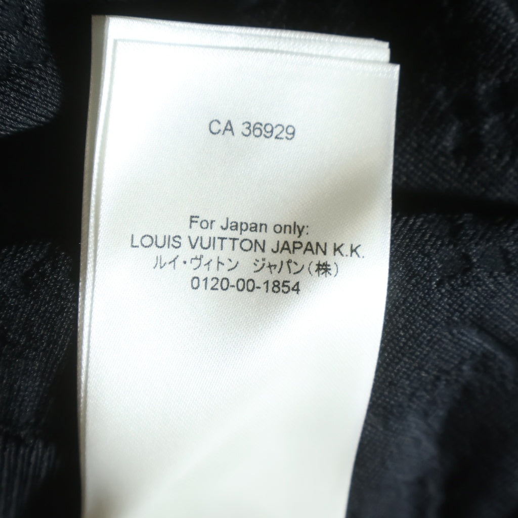 LOUIS VUITTON(ルイヴィトン) 23SS モノグラム エンボス スカート シルク混 ブラック RW231D YC2 FOKZ04 レディース