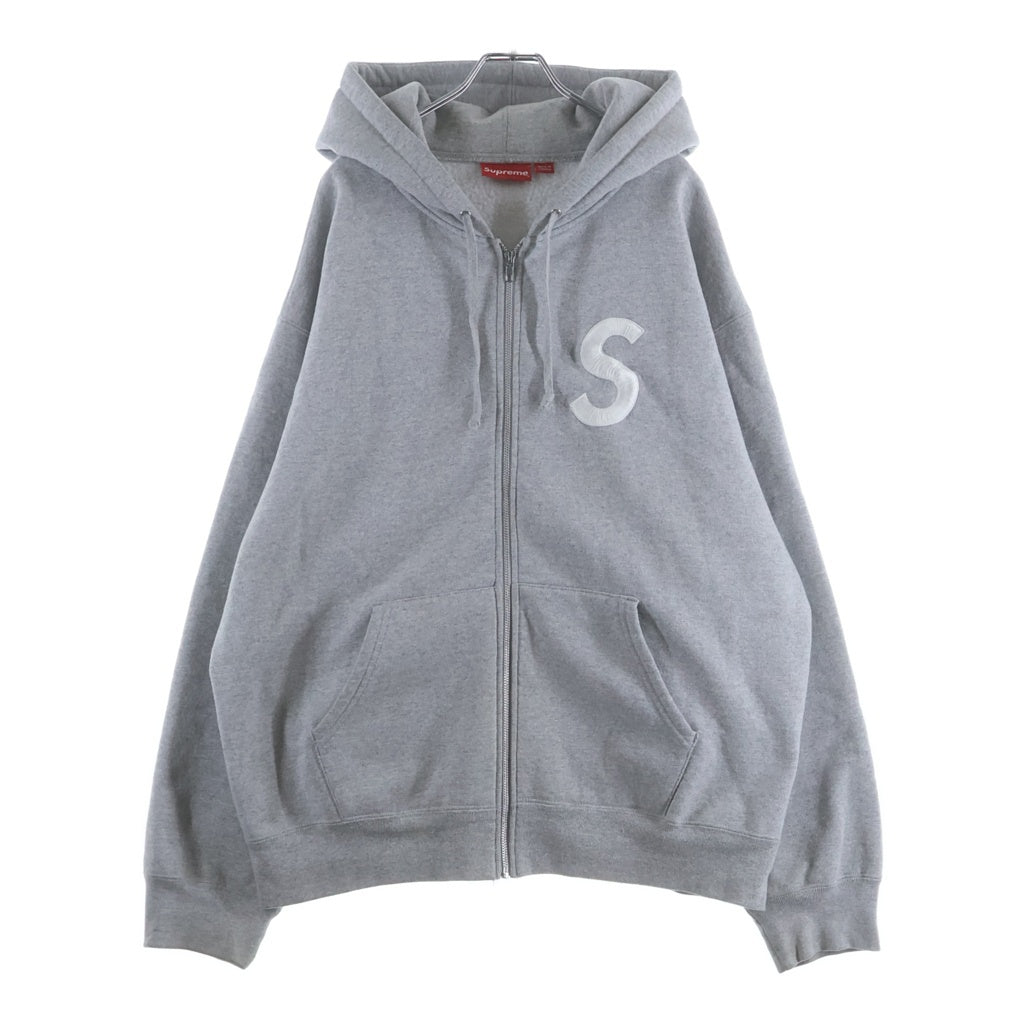 SUPREME(シュプリーム) 23AW S Logo Zip Up Hooded Sweatshirt エスロゴ ジップアップスウェットパーカー フーディー グレー
