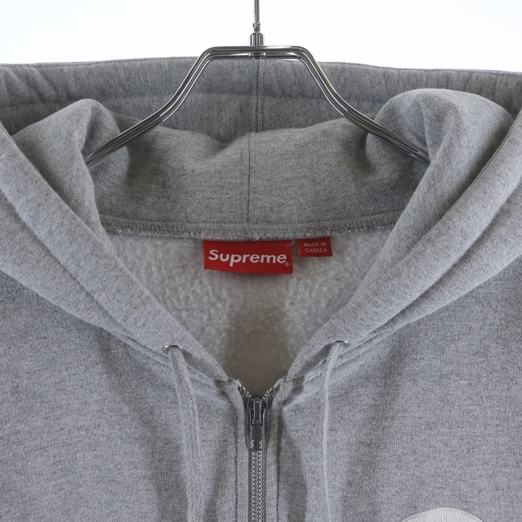 SUPREME(シュプリーム) 23AW S Logo Zip Up Hooded Sweatshirt エスロゴ ジップアップスウェットパーカー フーディー グレー