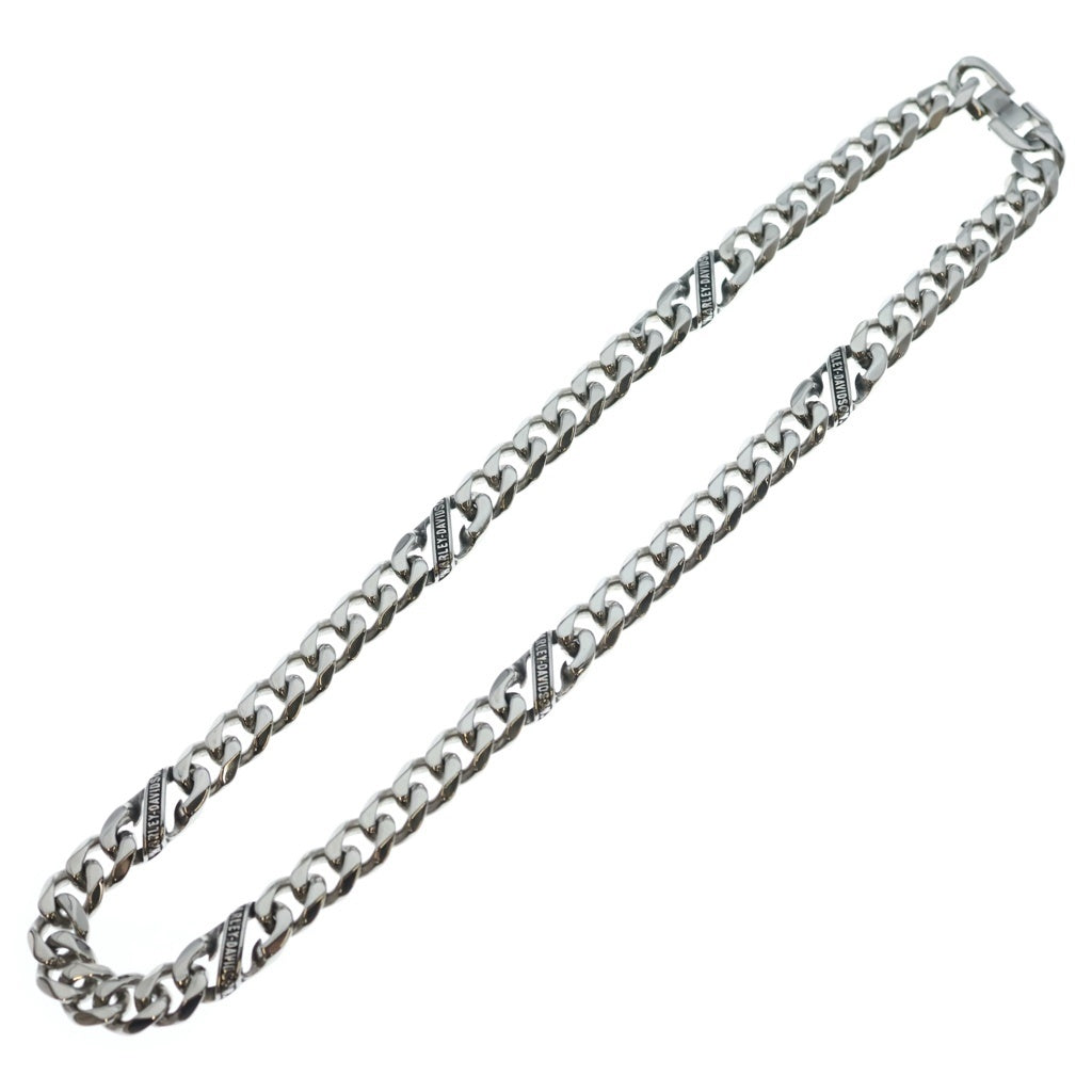 HARLEY DAVIDSON(ハーレーダビッドソン) STEEL H-D スクリプトバナー カーブリンク スチール チェーンネックレス シルバー