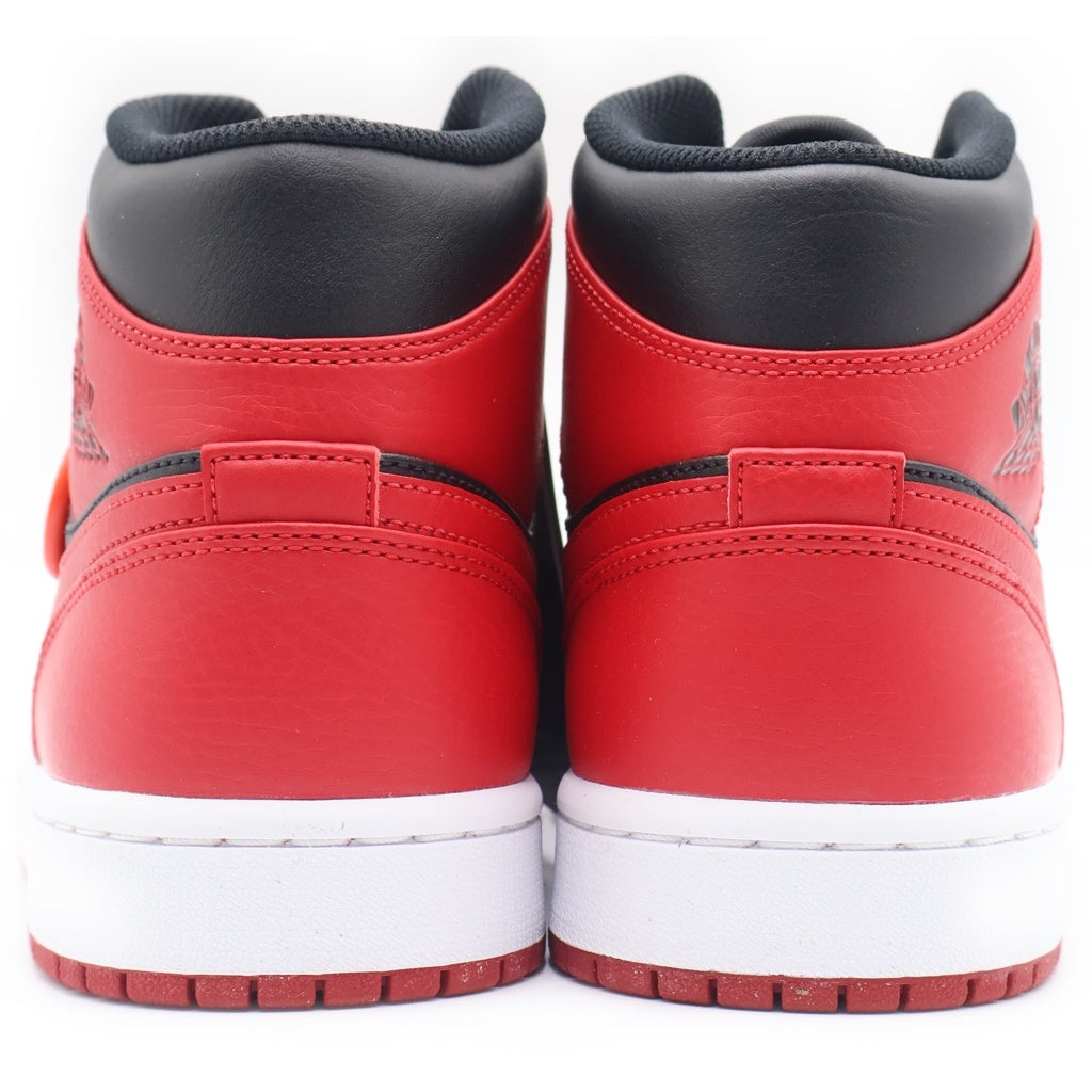 NIKE(ナイキ) AIR JORDAN1 MID 554724-074 エアジョーダン1 ミッドカットスニーカー レッド/ブラック US9/27cm