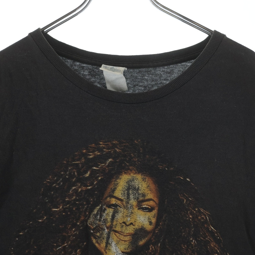 VINTAGE(ヴィンテージ) JANET JACKSON 2017 TOUR TEE ジャネットジャクソン ツアー長袖Tシャツカットソー ブラック