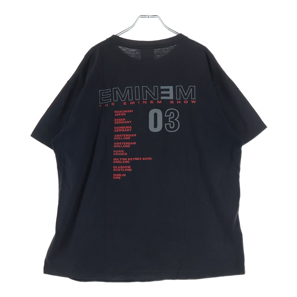VINTAGE(ヴィンテージ) 00s EMINEM 2003 THE EMINEM SHOW エミネム ツアー半袖Tシャツカットソー ブラック